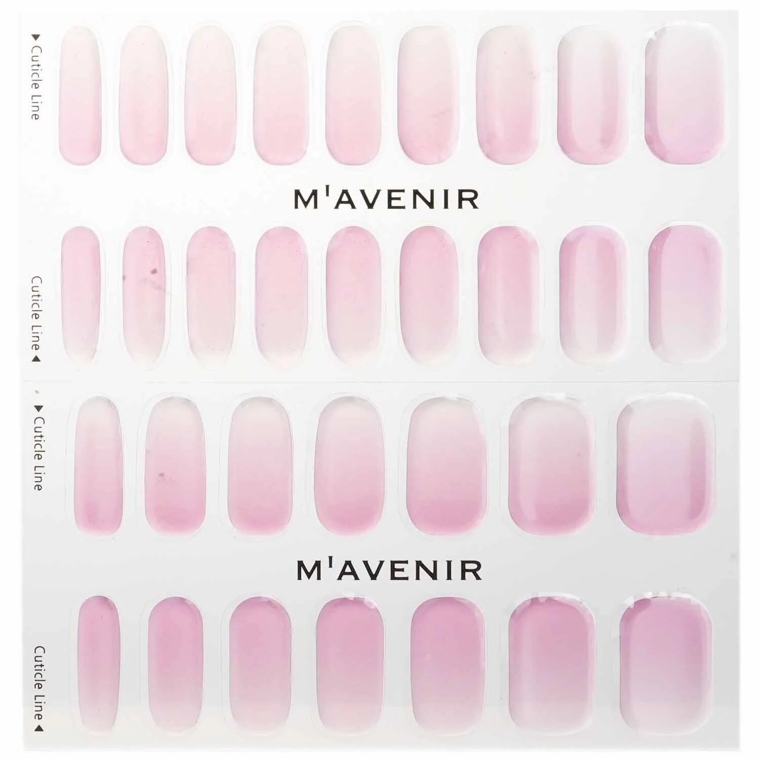 Mavenir Nail Sticker (Pink) - # Glass Soft Pink Nail  32pcs