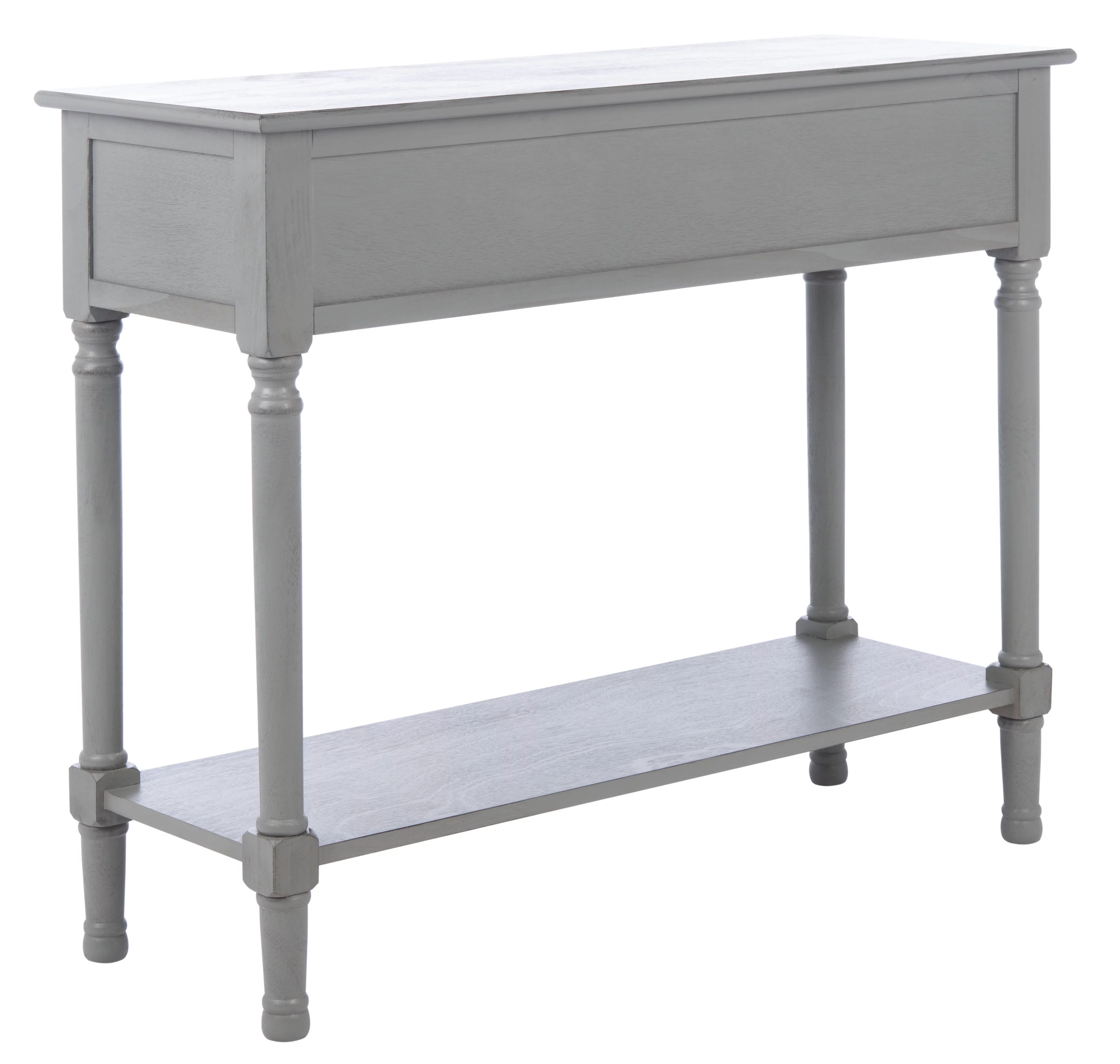 SAFAVIEH Haines Modern 2 Drawer Console Table, Distressed Grey