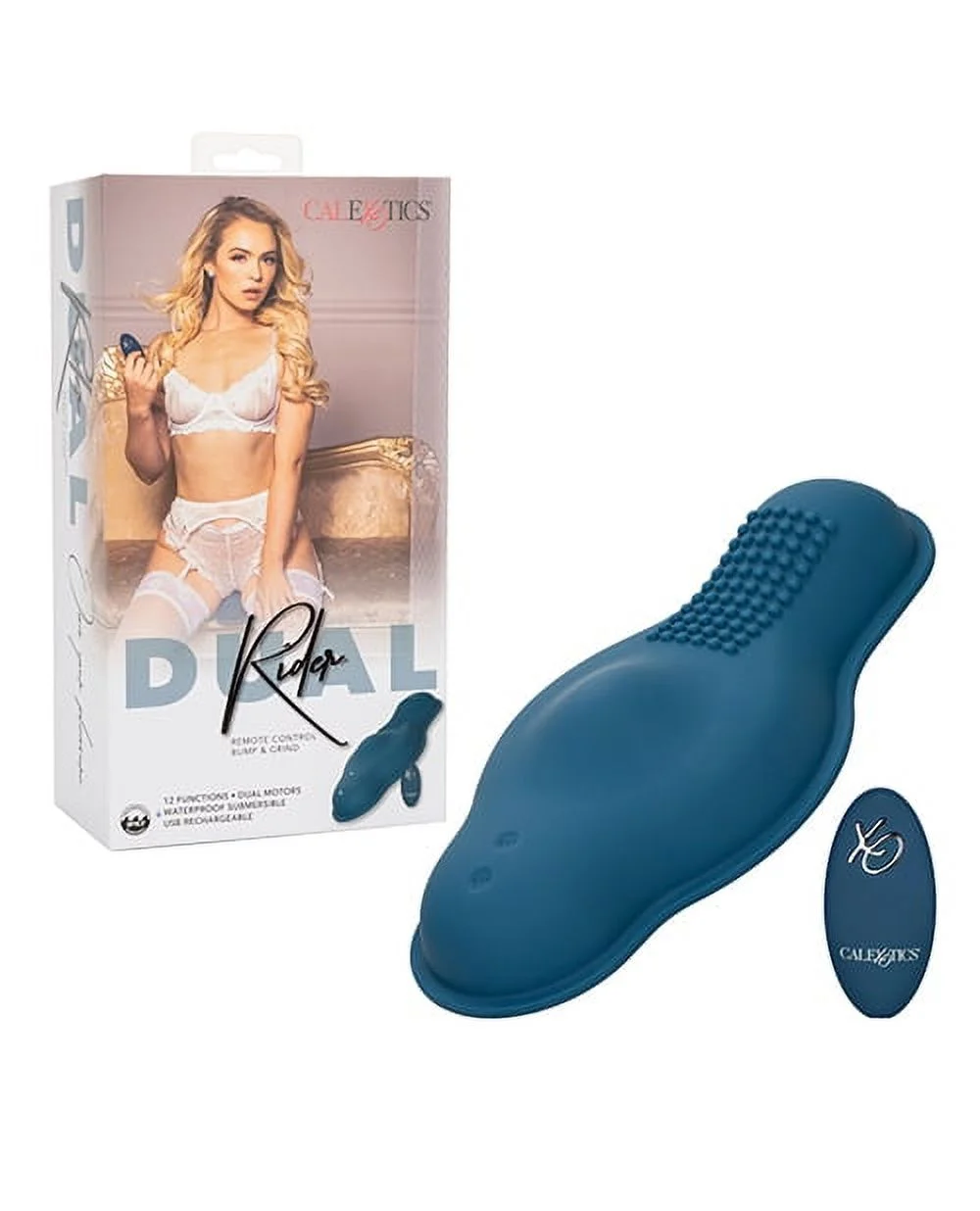 California Exotic Novelties Dual Rider Remote Control Bump & Grind - Blue , Intimate Massager vibrators Brand - California Exotic Novelties