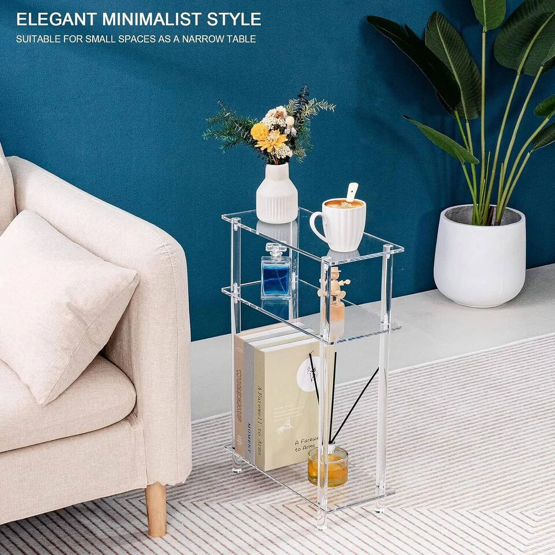 Acrylic Narrow Side Table，7