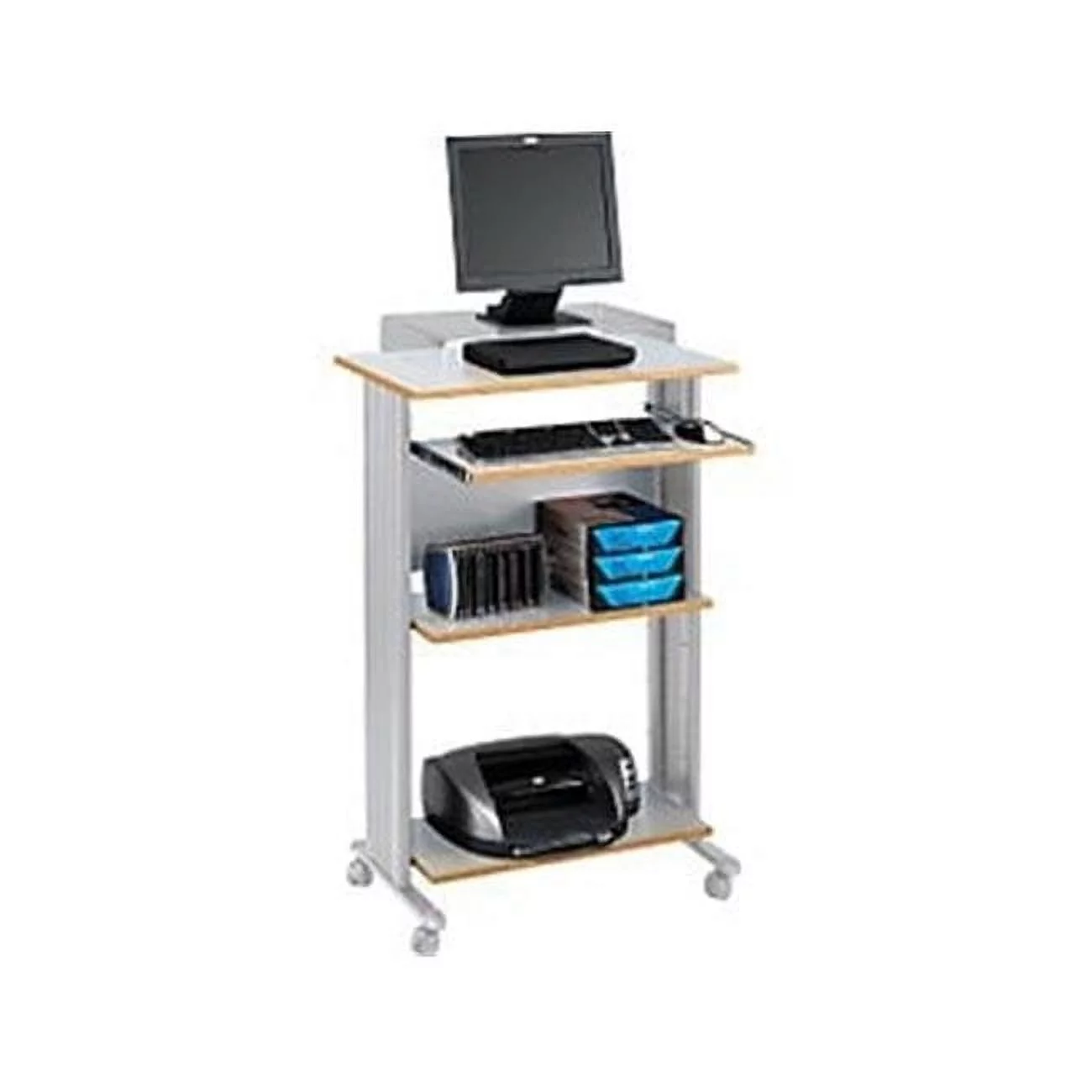 MUV Stand-up Workstation Fixed Height in Gray