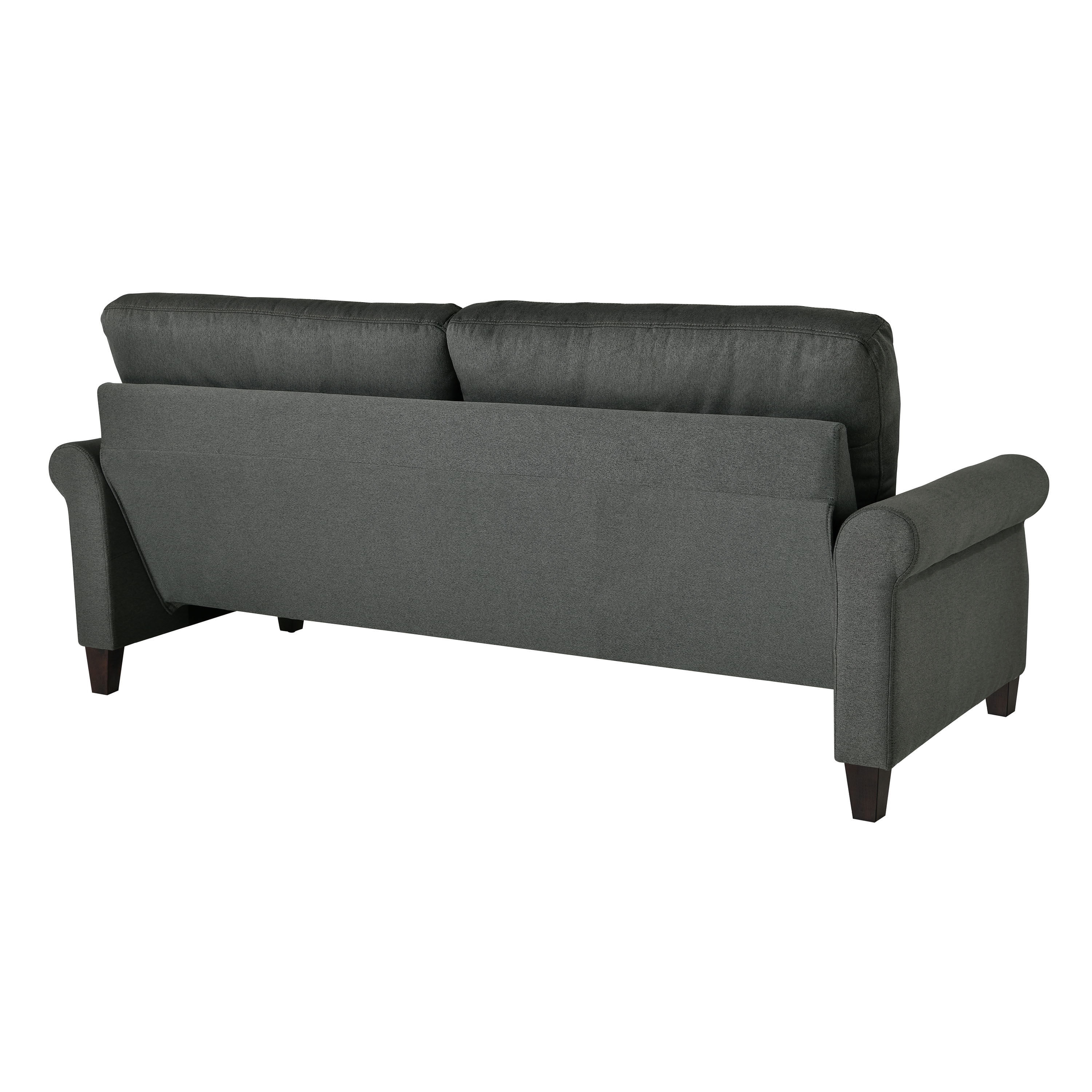 Serta Blythe Traditional Stationary Sofa, Heather Grey Fabric