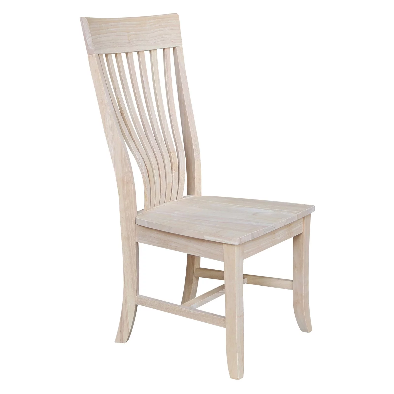 Amanda Solid Wood Chairs - Set of 2 - Unfinished