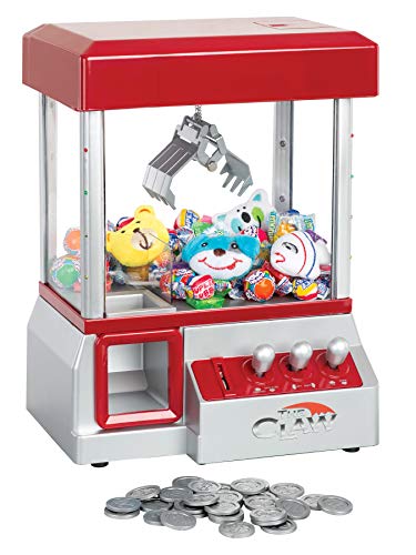 Claw Machine - Arcade Mini Toy Grabber Machine for Kids - Candy Machine- Retro Carnvial Music & Flashing Lights- Best Birthday Gift Game. Use Gumballs, Candy, Toys, or Small Prizes (Green)