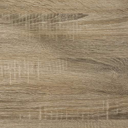 Walker Edison Coastal Black Living Room Coffee Table with Lower Shelf and Faux Rattan Wicker Baskets, 40 Inch