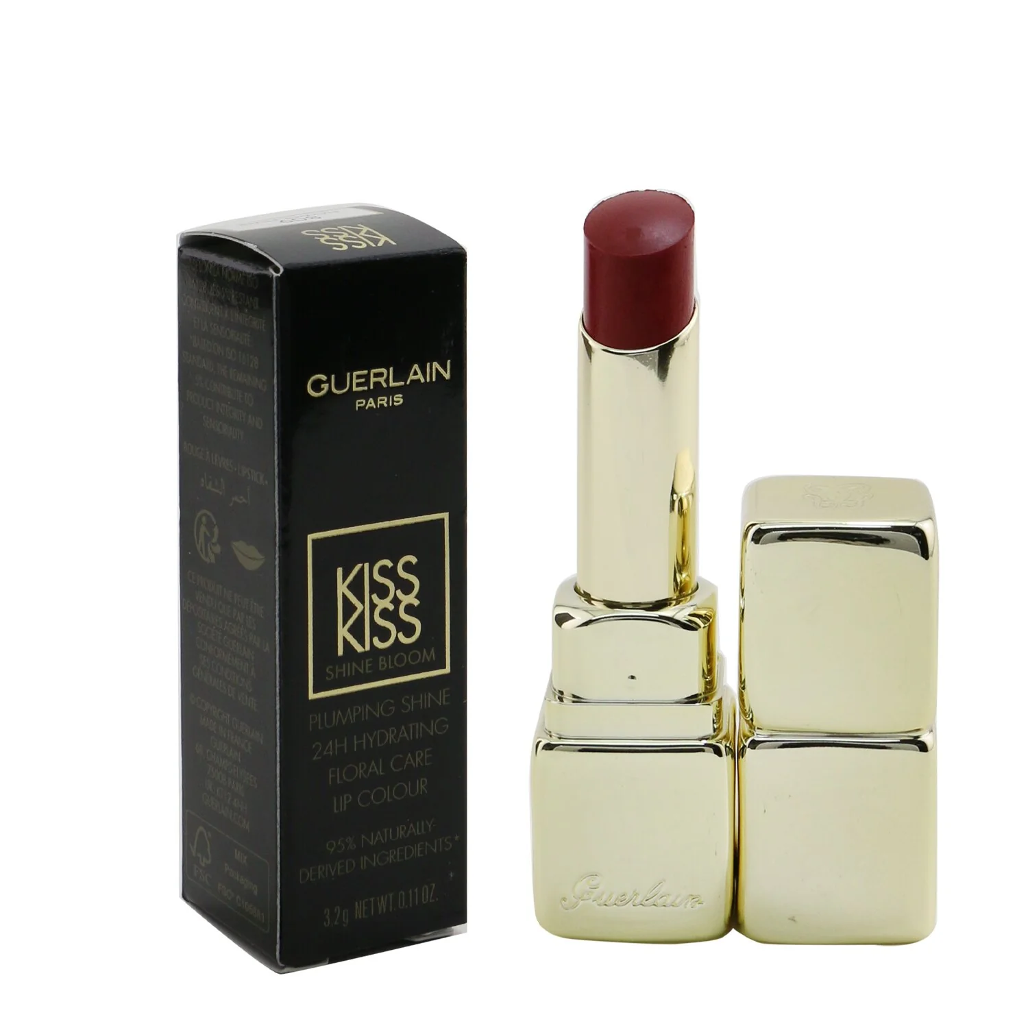 Guerlain KissKiss Shine Bloom Lip Colour - # 739 Cherry Kiss  3.2g/0.11oz