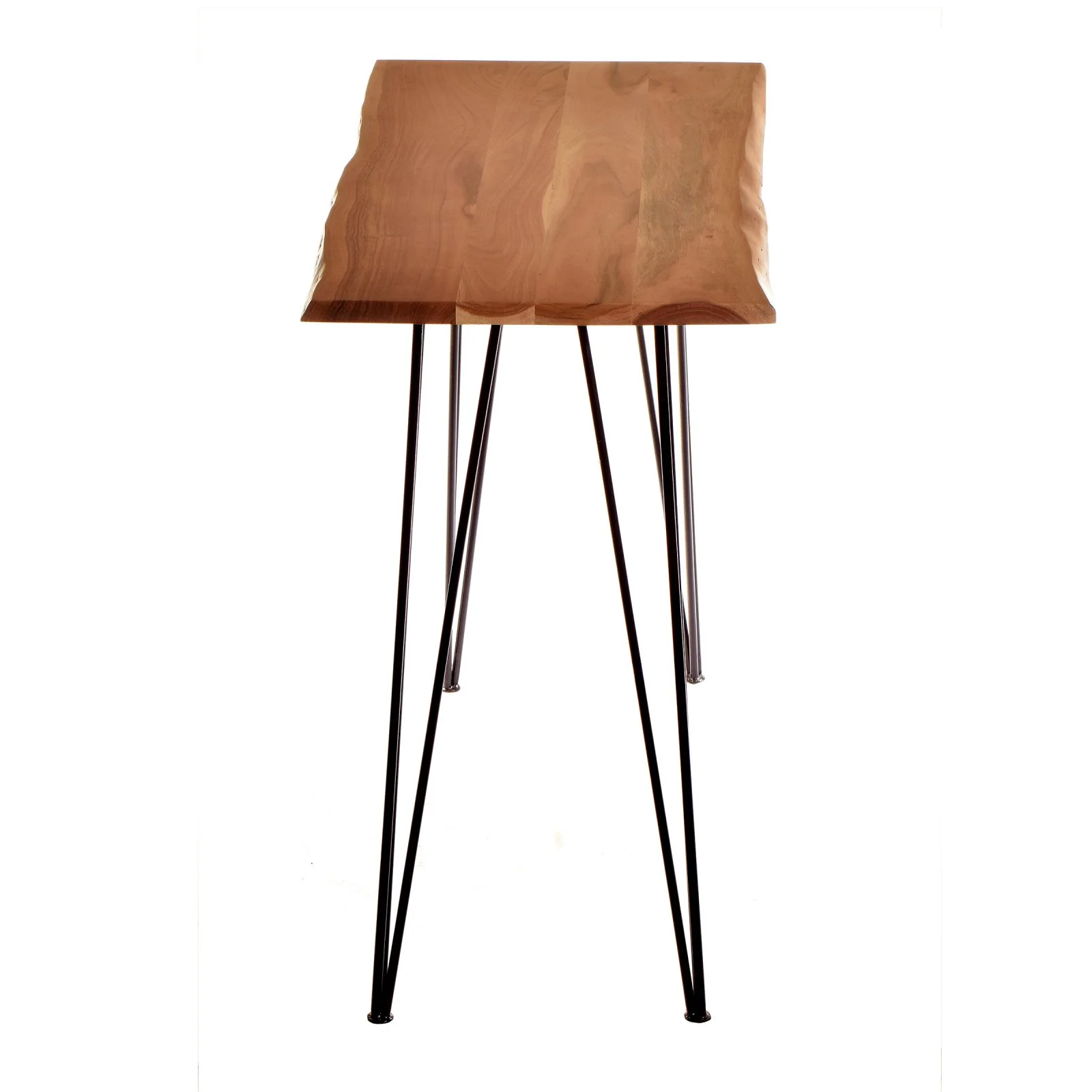 Carolina Classics Seti Live Edge Bar Table in Elm and Gold