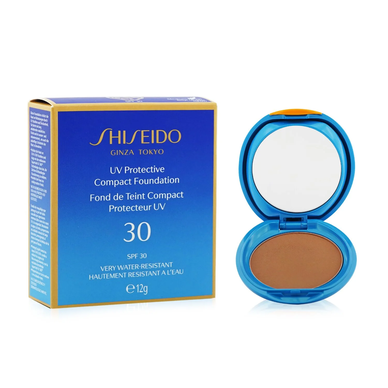 Shiseido UV Protective Compact Foundation SPF 30 (Case+Refill) - # Dark Beige  12g/0.42oz