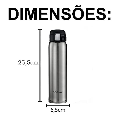 Zojirushi SM-SA60BA Stainless Steel Vacuum Insulated Mug, 1 Count (Pack of 1), Black, 20 oz.