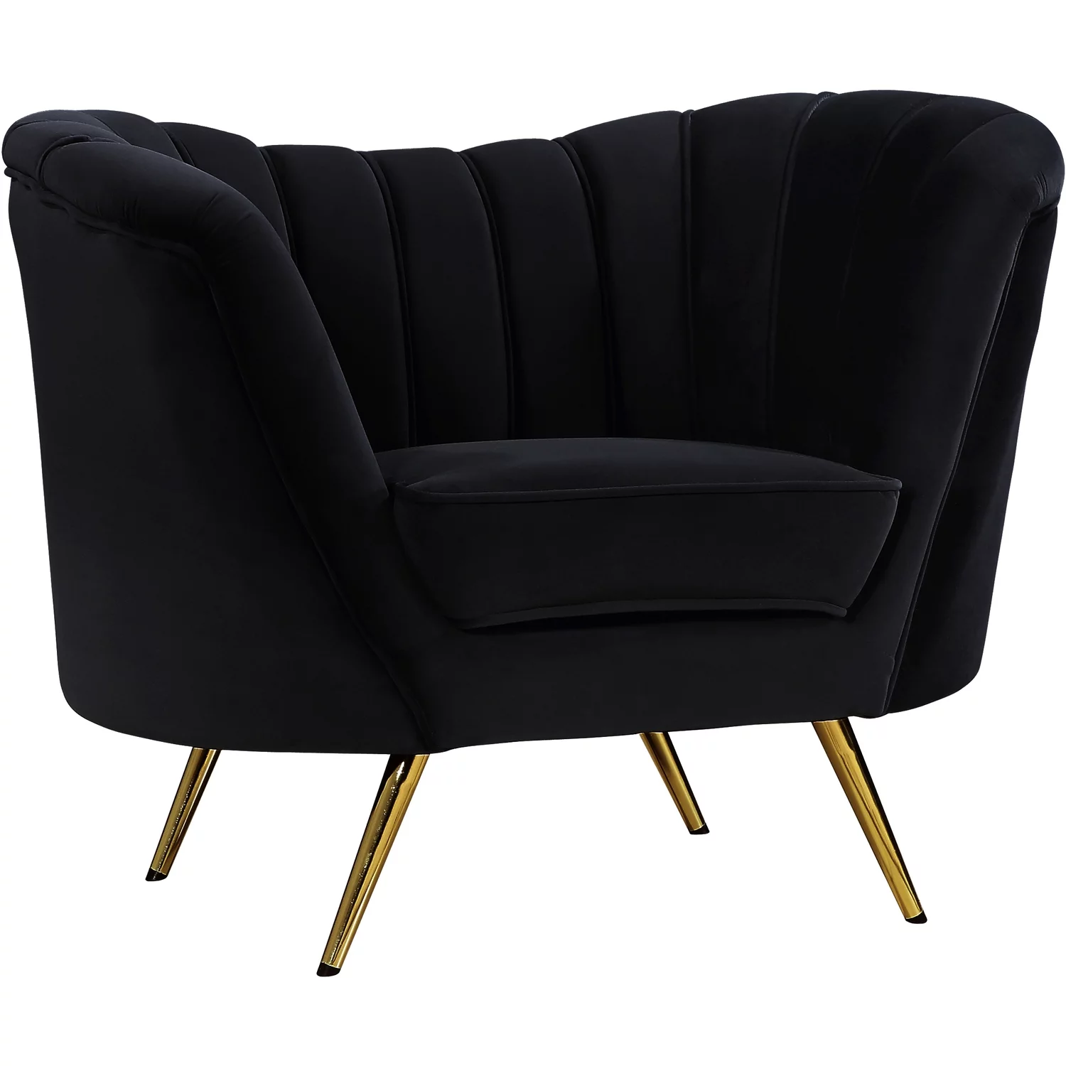 Maykoosh Vintage Vogue Black Velvet Chair