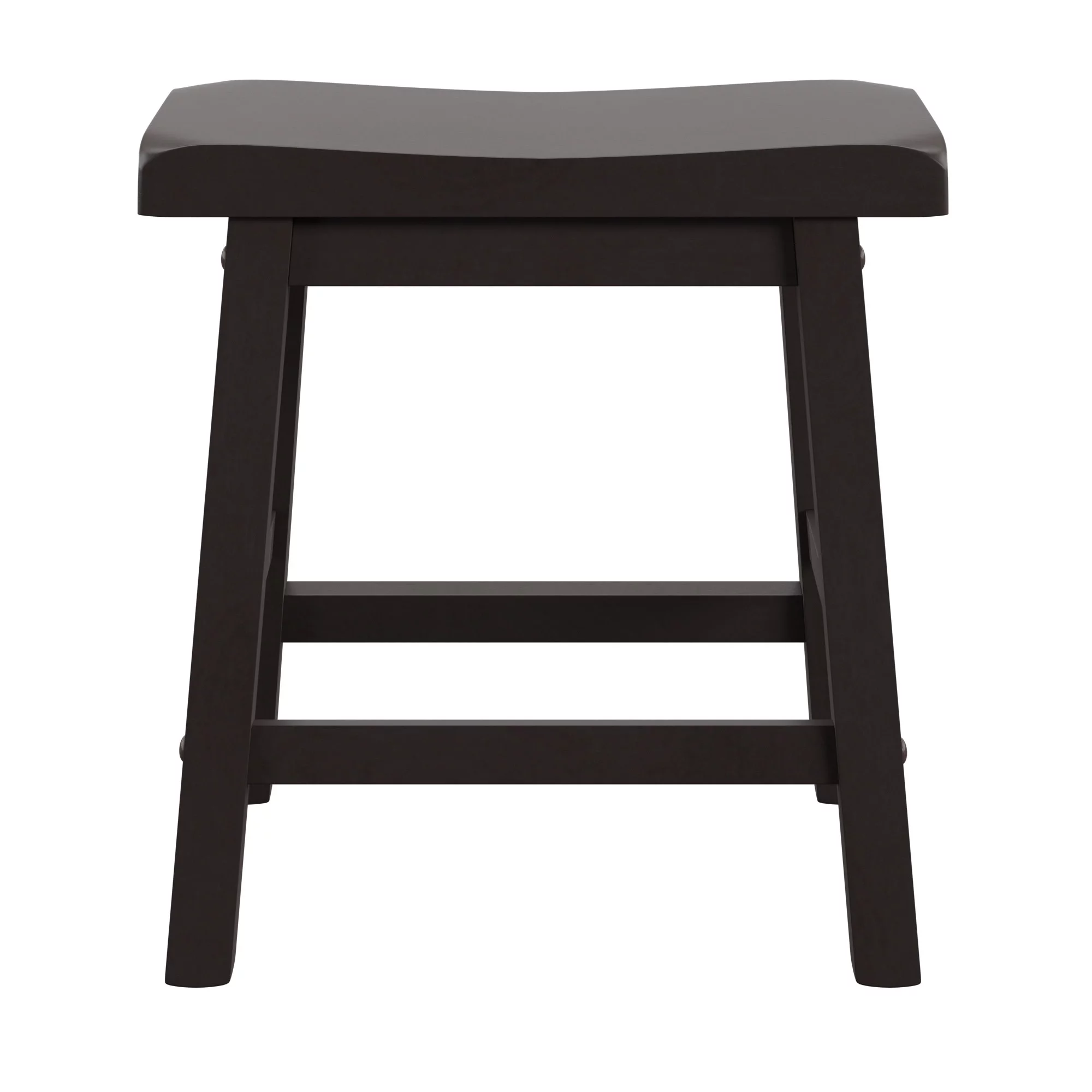 Weston Home Ashby 18-inch Backless Stools, Set of 2, Vulcan Black Finish