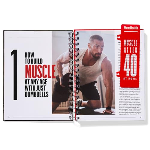Men's Health Muscle After 40 At Home: Maximize gains using minimal equipment in this 12-week strength training plan you can do at home!