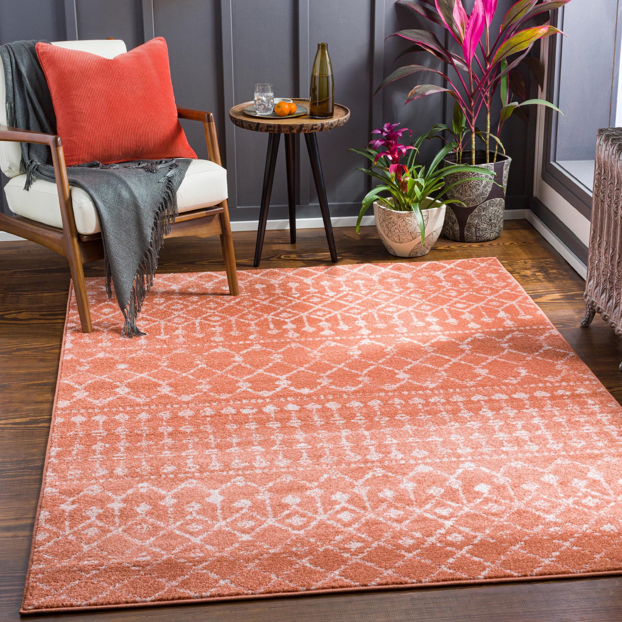Mark&Day Area Rugs, 5x7 Gabriel Global Coral Area Rug (5'3