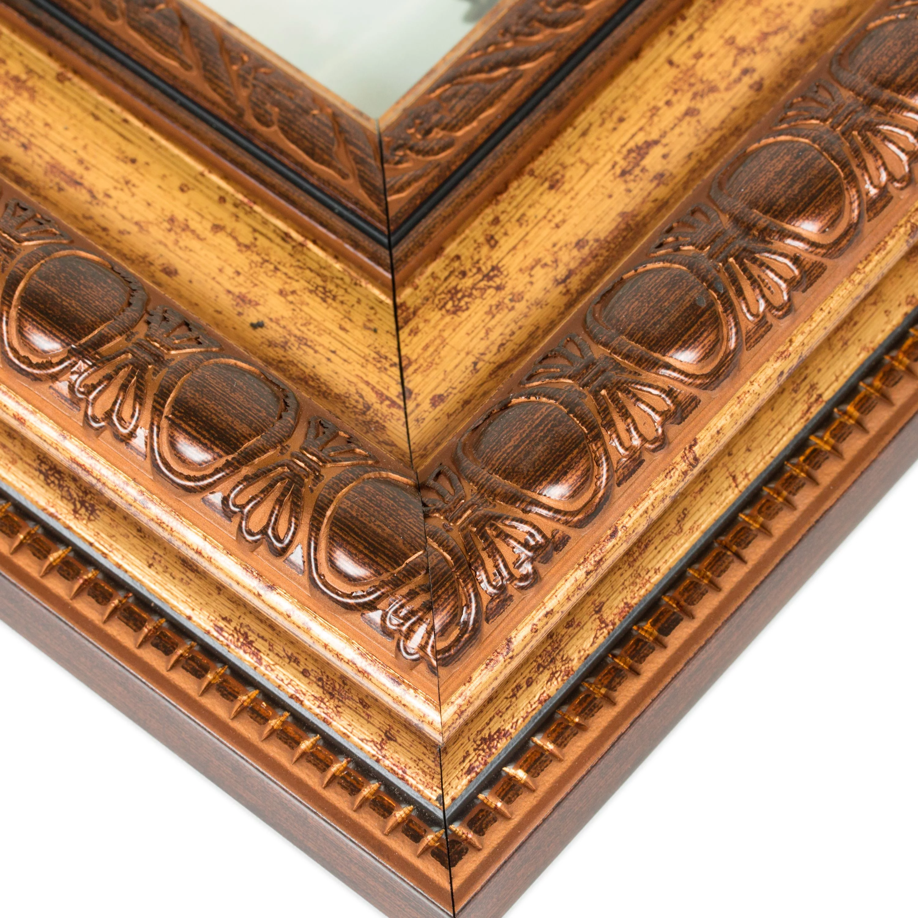 Craig Frames Arqadia Gothic, 16x24 inch Picture Frame, Aged Gold