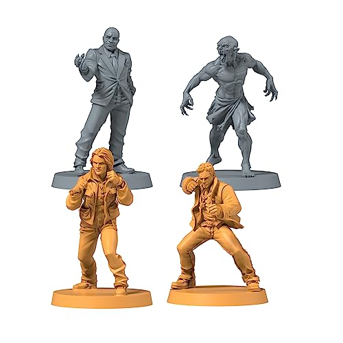CMON Zombicide Supernatural Character Pack #1 - Sam, Dean, Alpha Vampire, Wendigo - Unleash Hellish Action! Cooperative Strategy Board Game for Ages 14+, 1-6 Players, 60 Minute Playtime, Made
