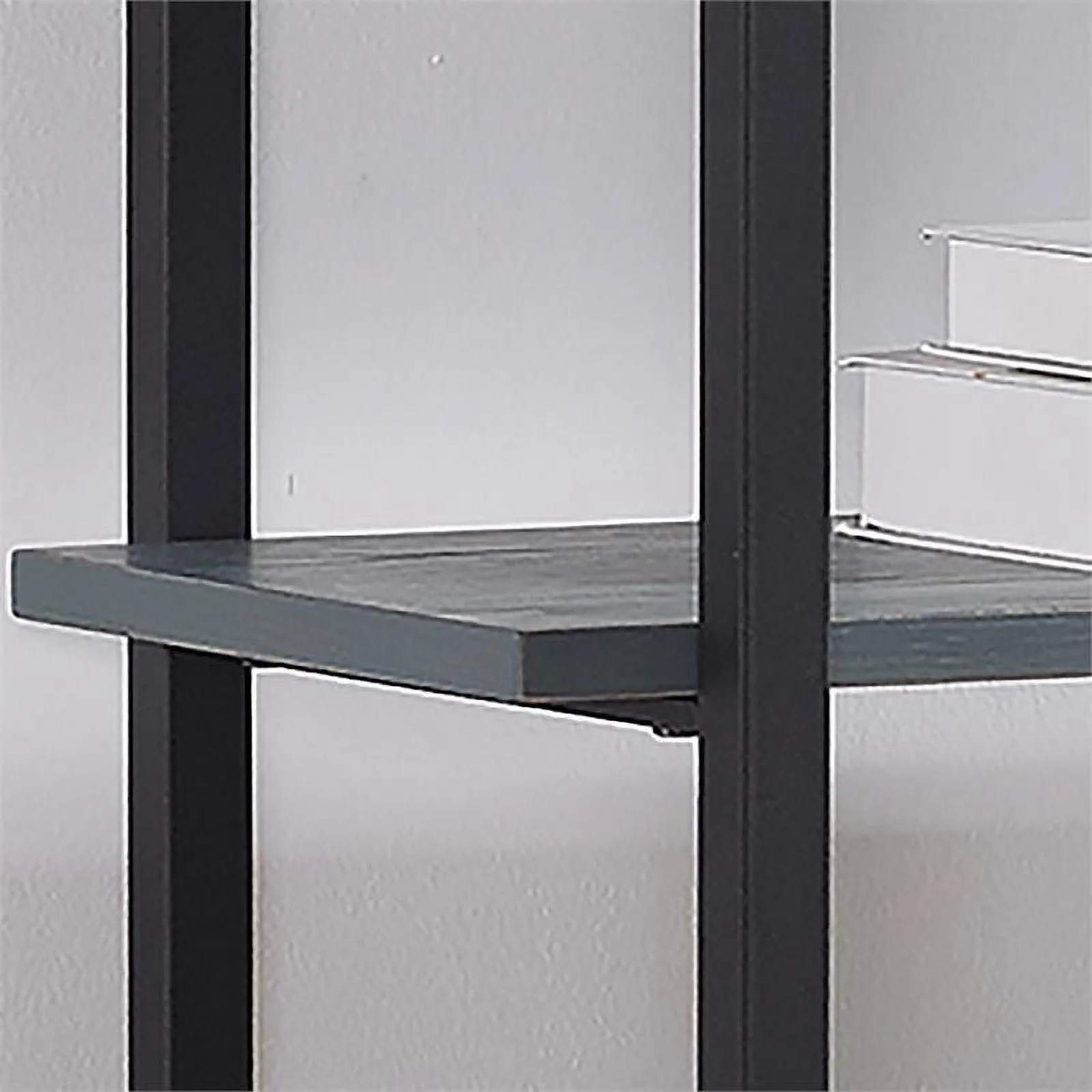 Furniture of America Toggin Industrial Metal 58-Inch Bookcase in Antique Blue