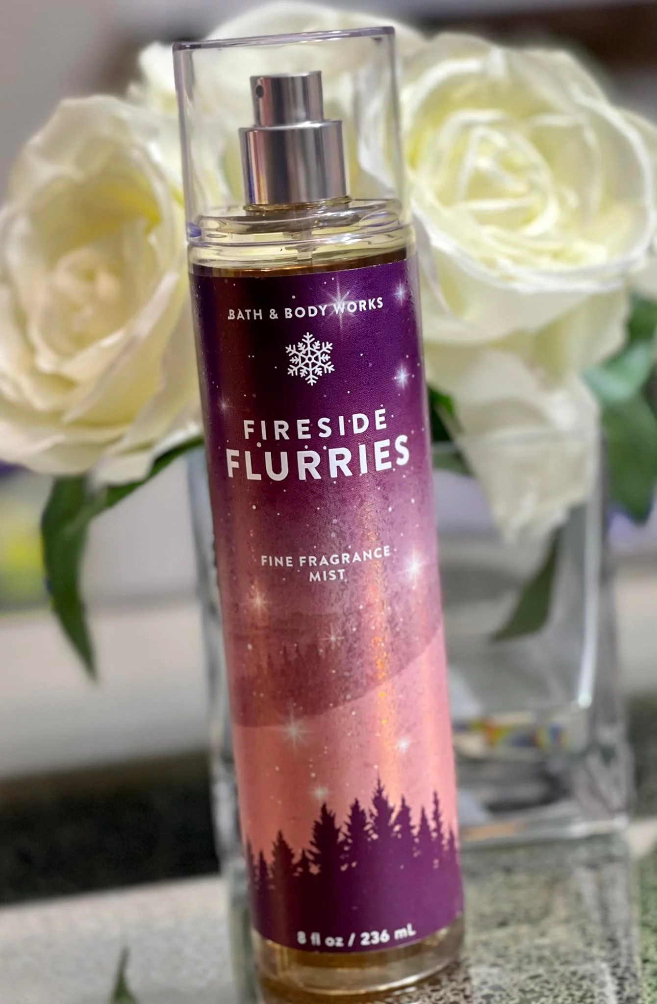 Bath & Body Works Fireside Flurries Fine Fragrance Mist 8 FL oz.