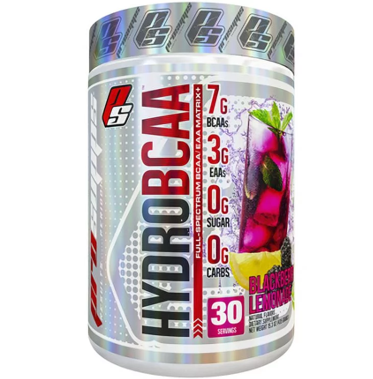 Pro Supps HydroBCAA Full Spectrum BCAA / EAA Matrix, Blackberry Lemonade, 30 Servings