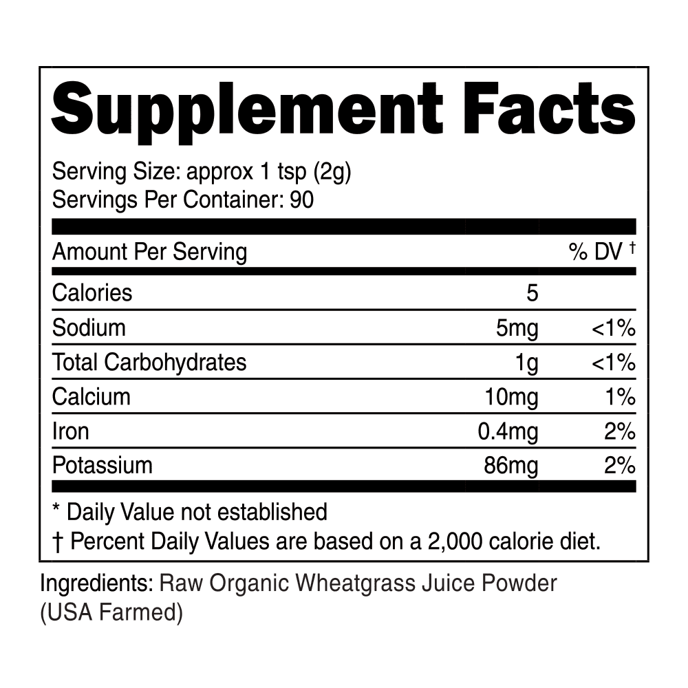 Organic Wheatgrass Juice Powder