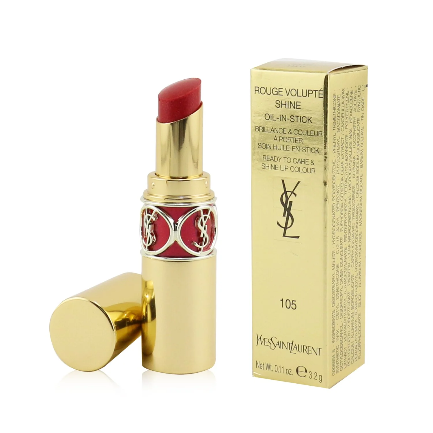 Yves Saint Laurent Rouge Volupte Shine - # 130 Burnt Suede  3.2g/0.11oz