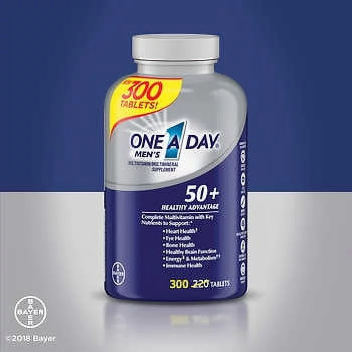 One A Day Men's 50+ Healthy Advantage Multivitamin Supplement 300 Tablets