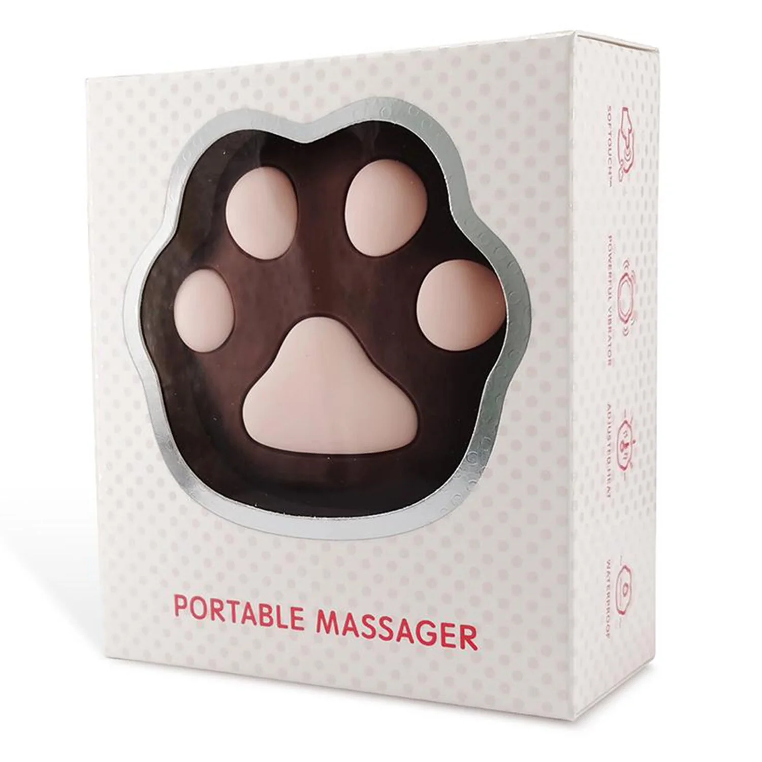 Iobanana Catpaw Vibrator - # Black  1 pc