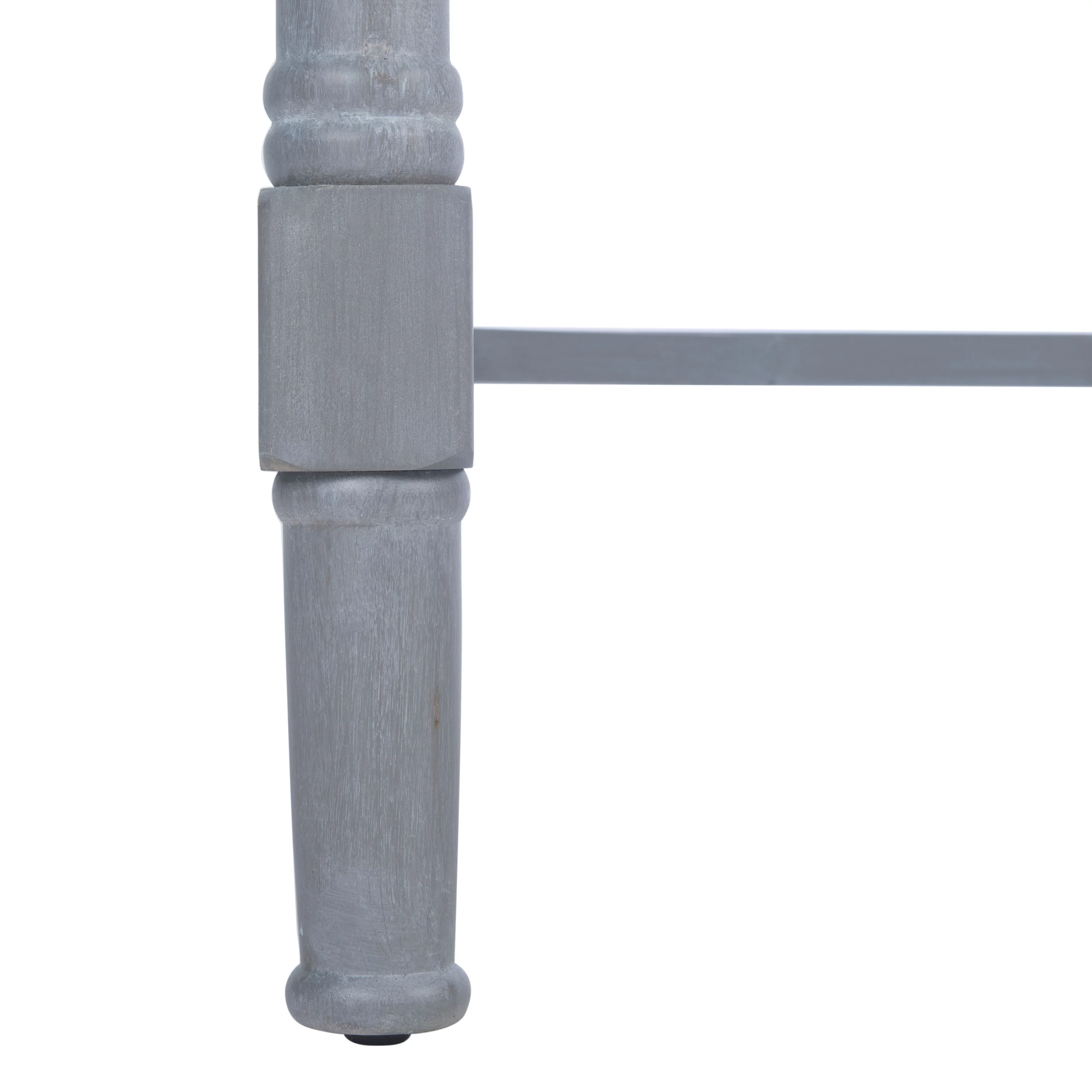 SAFAVIEH Filbert Solid Retro 2-Drawer Writing Desk, White Washed Grey