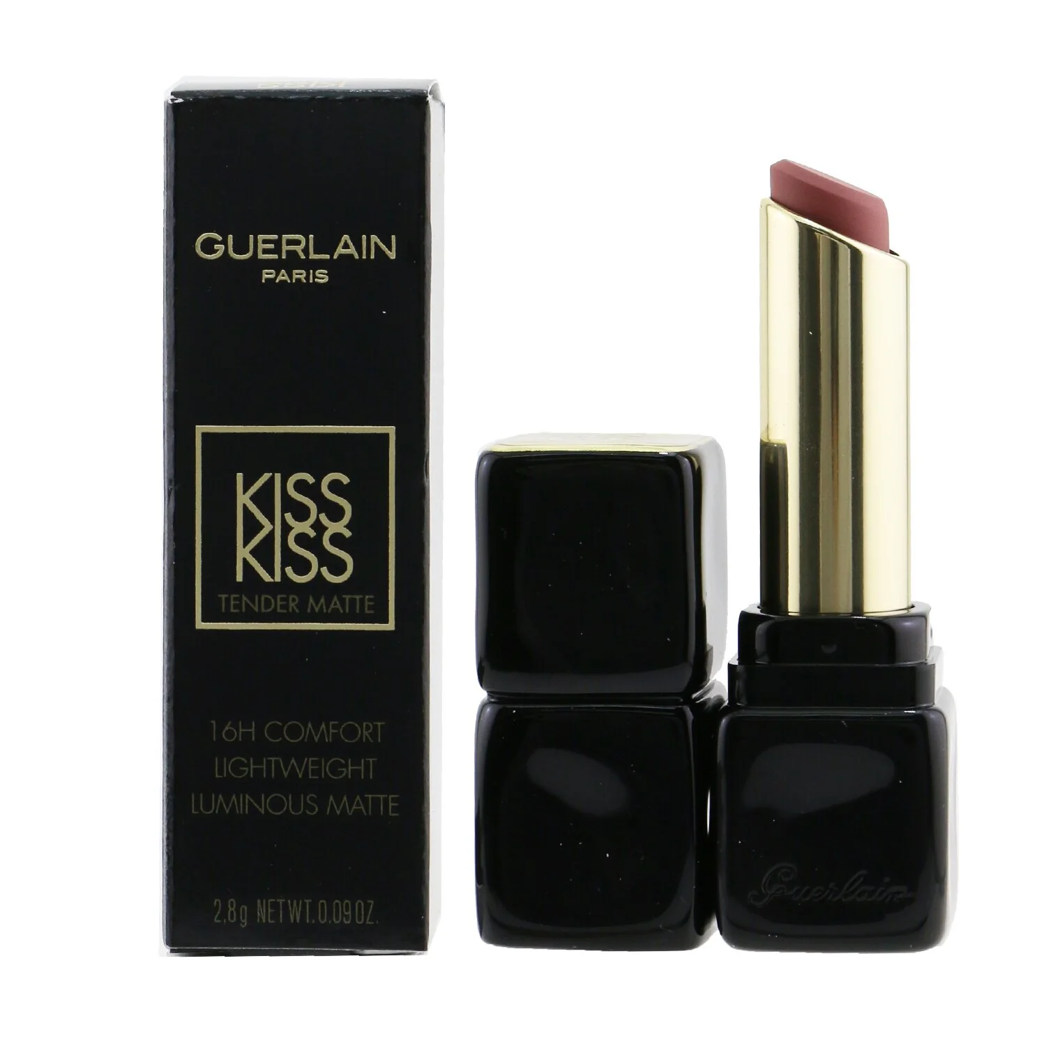 Guerlain Kisskiss Tender Matte Lipstick - # 910 Wanted Red  2.8g/0.09oz