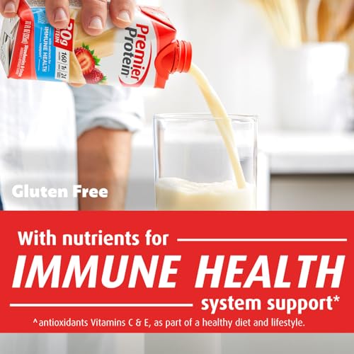 Premier Protein Protein Shake, Cafe Latte, 30g Protein, 1g Sugar, 11 fl oz Pack of 12