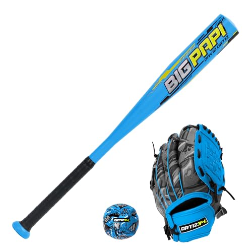 Youth T-Ball Set, 25” Signature Aluminum T-Ball Bat with -10 Drop, Foam Core T-Ball, 9” Lightweight Youth Glove, Vibrant Graffiti Print
