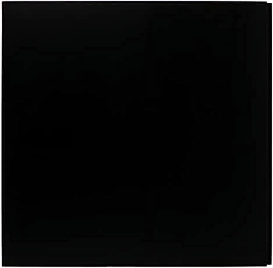 Home Collection Miliano Matte Black Drop End Leaf Dining Room Table DTB1404A, 0