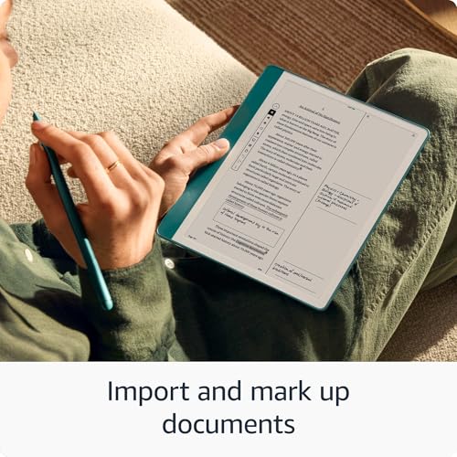 Amazon Kindle Scribe (32GB) - Your notes, documents and books, all in one place. With built-in AI notebook summarization. Includes Premium Pen - Tungsten + 3 months of Kindle Unlimited (with auto-renewal)
