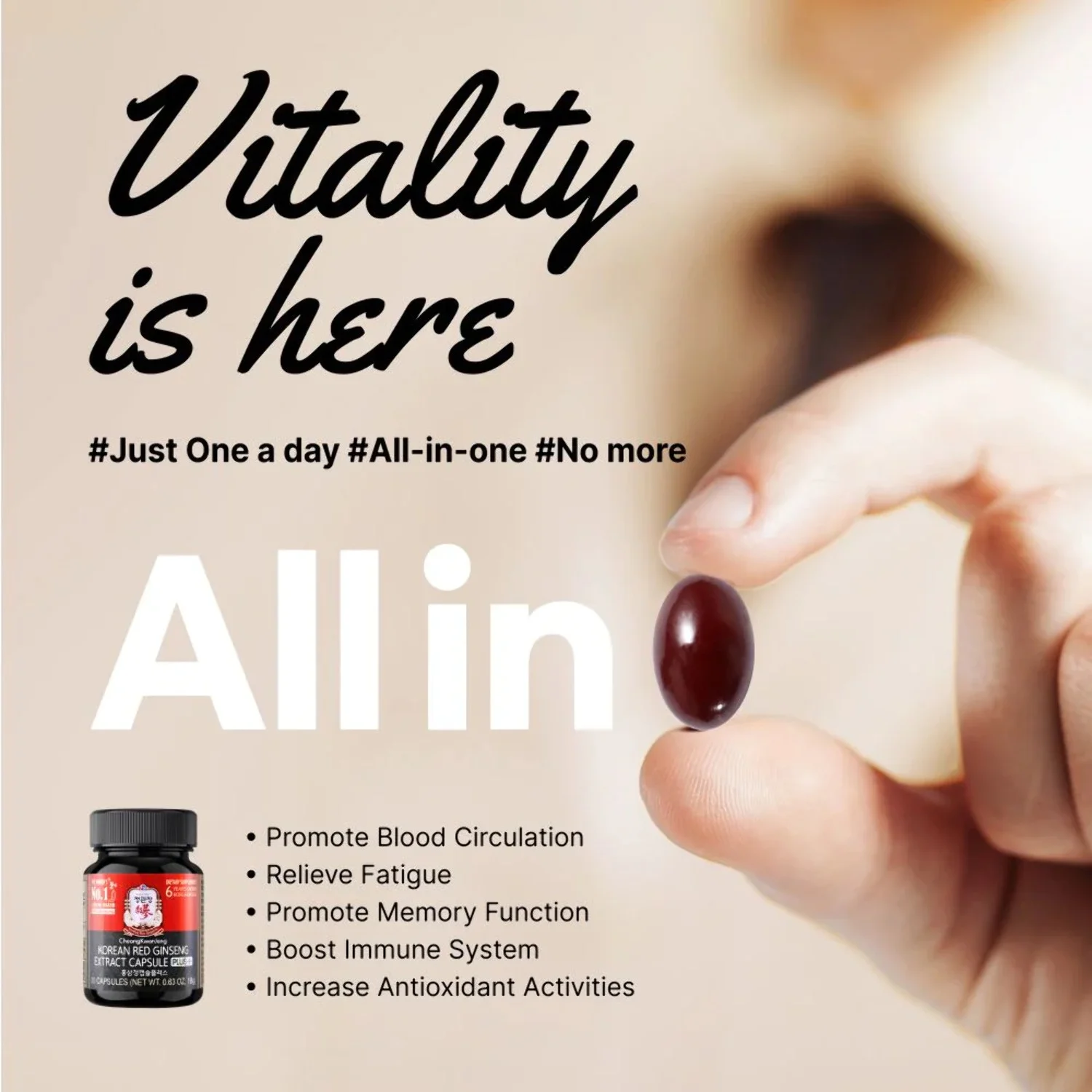 CheongKwanJang Extract Capsules Plus 30 Capsules