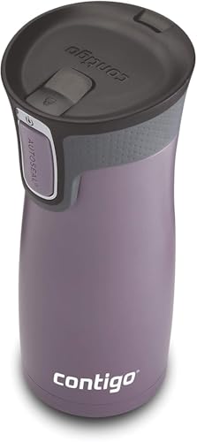 Contigo West Loop Autoseal Travel Mug, Stainless Steel Thermal Mug, Vacuum Flask, Leakproof Tumbler, Coffee Mug with BPA-Free Easy-Clean Lid