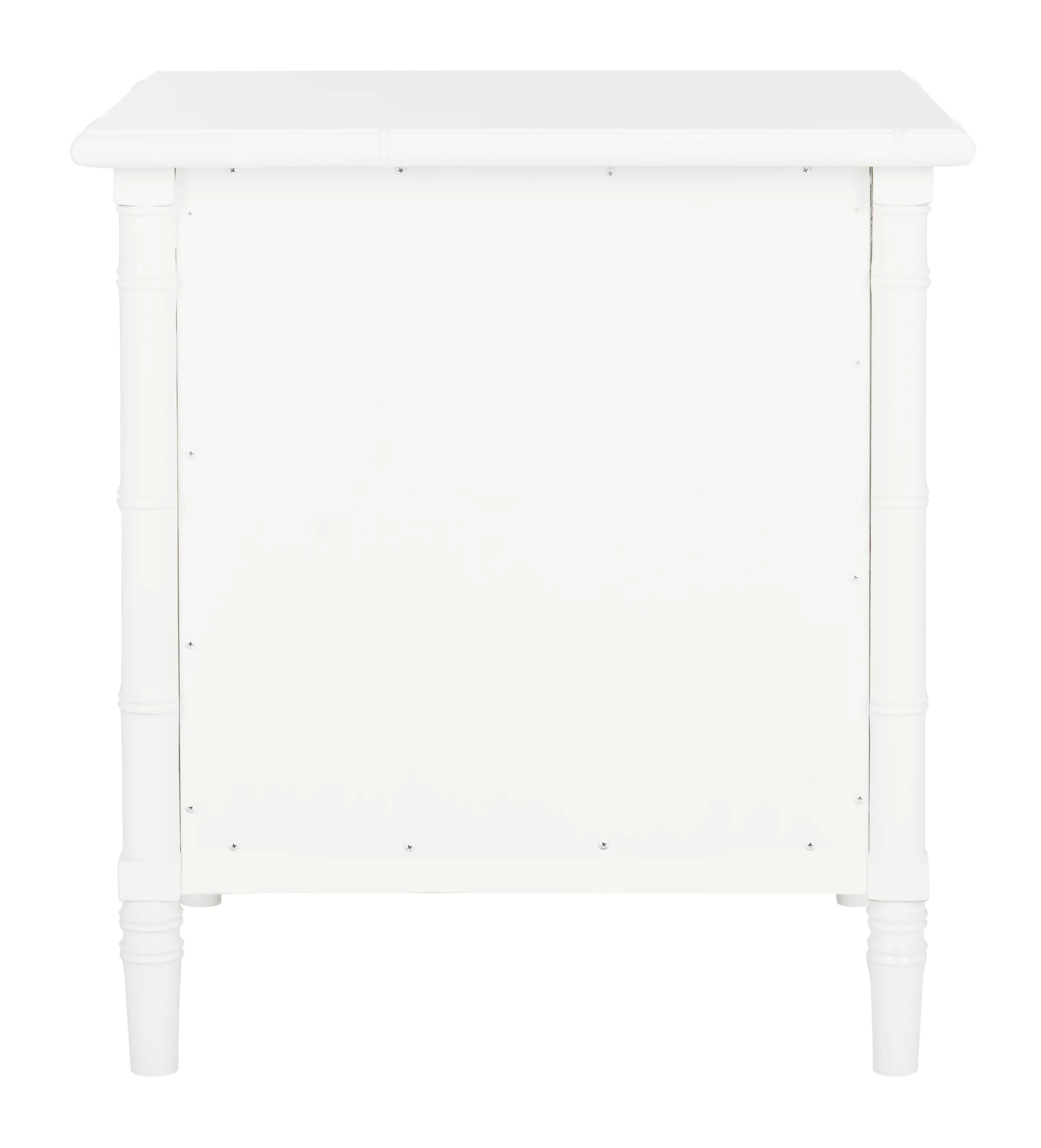 Safavieh Mina 25 in. 3 - Drawer Modern Coastal Bamboo Nightstand