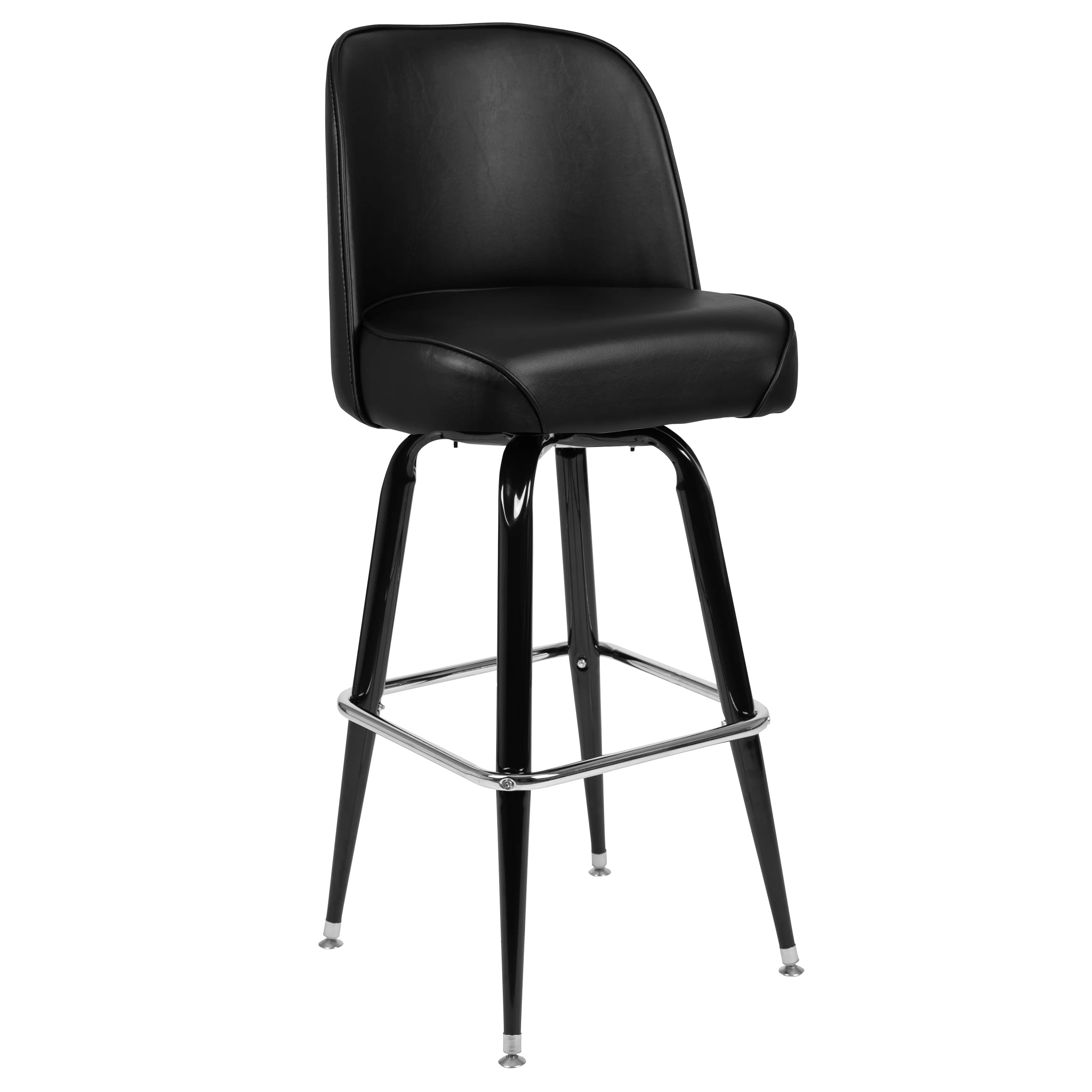 Flash Furniture James 2 Pack Metal Barstool with Swivel Bucket Seat
