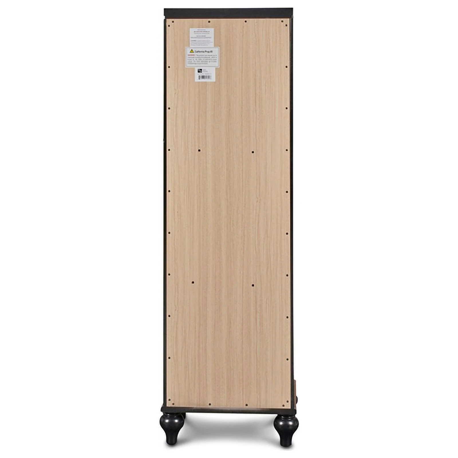 New Classic Furniture Valentine 7-Drawer Wood Lingerie Chest in Black