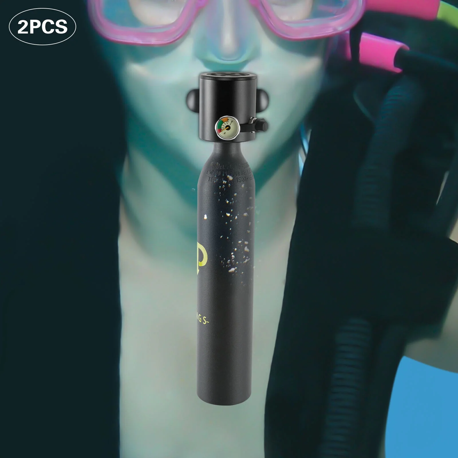 Miumaeov Oxygen Air Tank Equipment Underwater Breath Oxygen Tank Mini Scuba Diving Kit