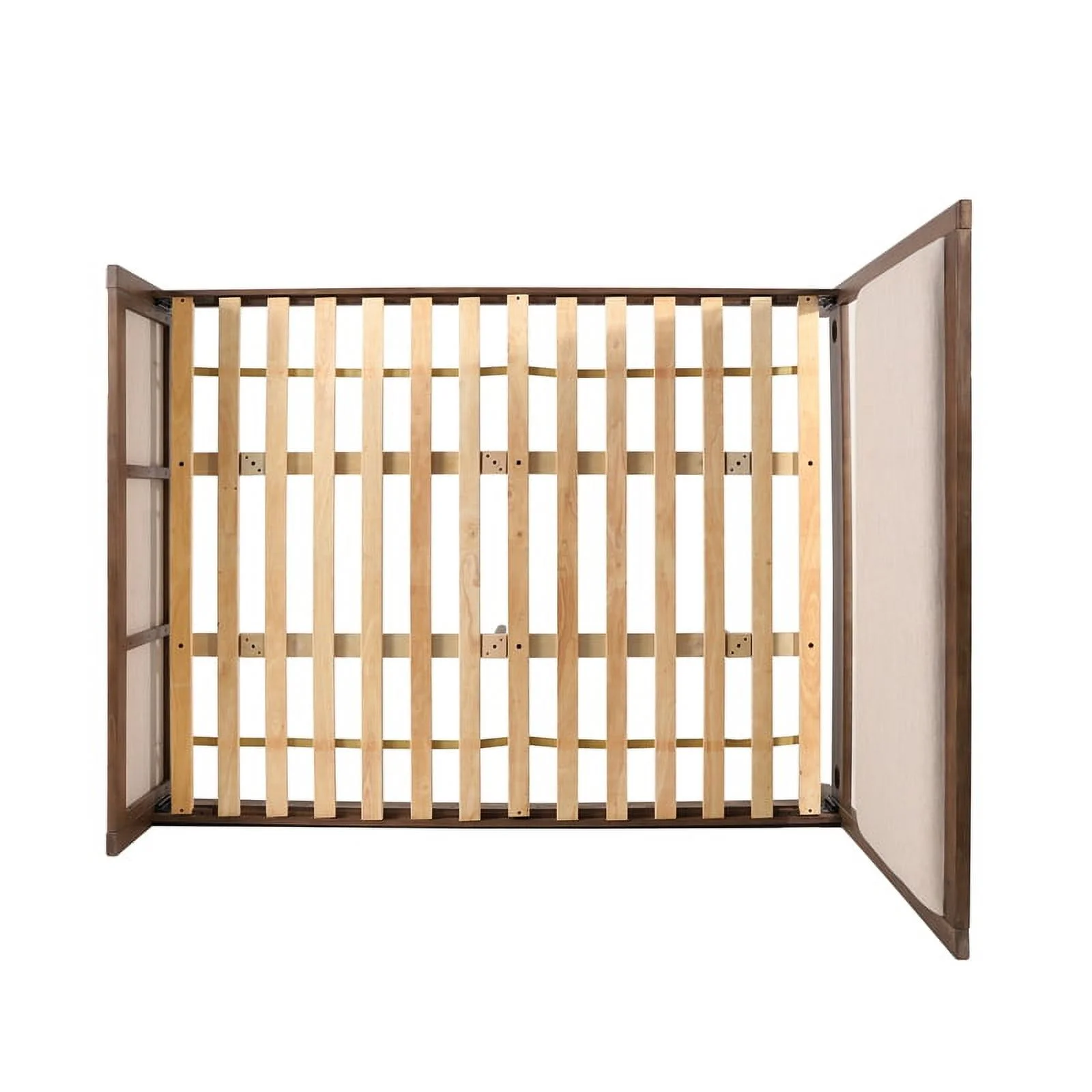 Pemberly Row Modern Coastal Wood Full Bed - Light Brown Glaze