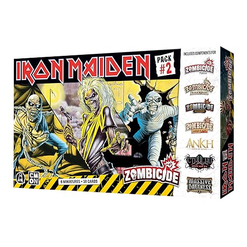 Zombicide Iron Maiden Character Pack #2 - Eddie Miniatures and Game Enhancements! Cooperative Strategy Board Game, Ages 14+, 1-6 Players, 60 Minute Playtime, Made by CMON
