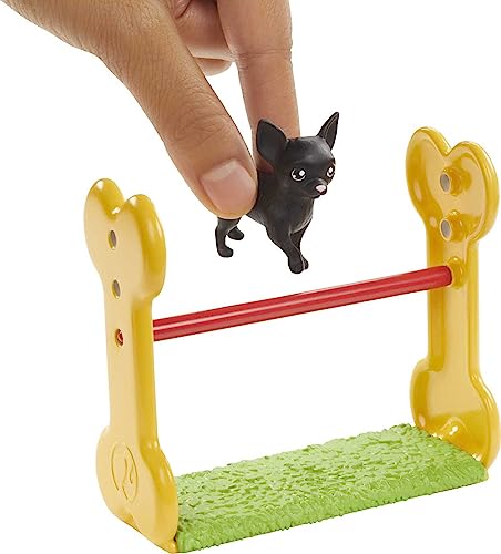 Barbie Careers Playset, Dog Trainer Ken Dol with 2 Dog Figures & Accessories Including Agility Challenges & Storytelling Pieces, Like a Jump & Trophy