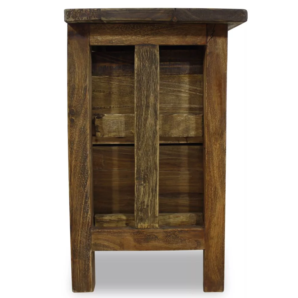 Andoer Nightstand Solid Reclaimed Wood 15.7