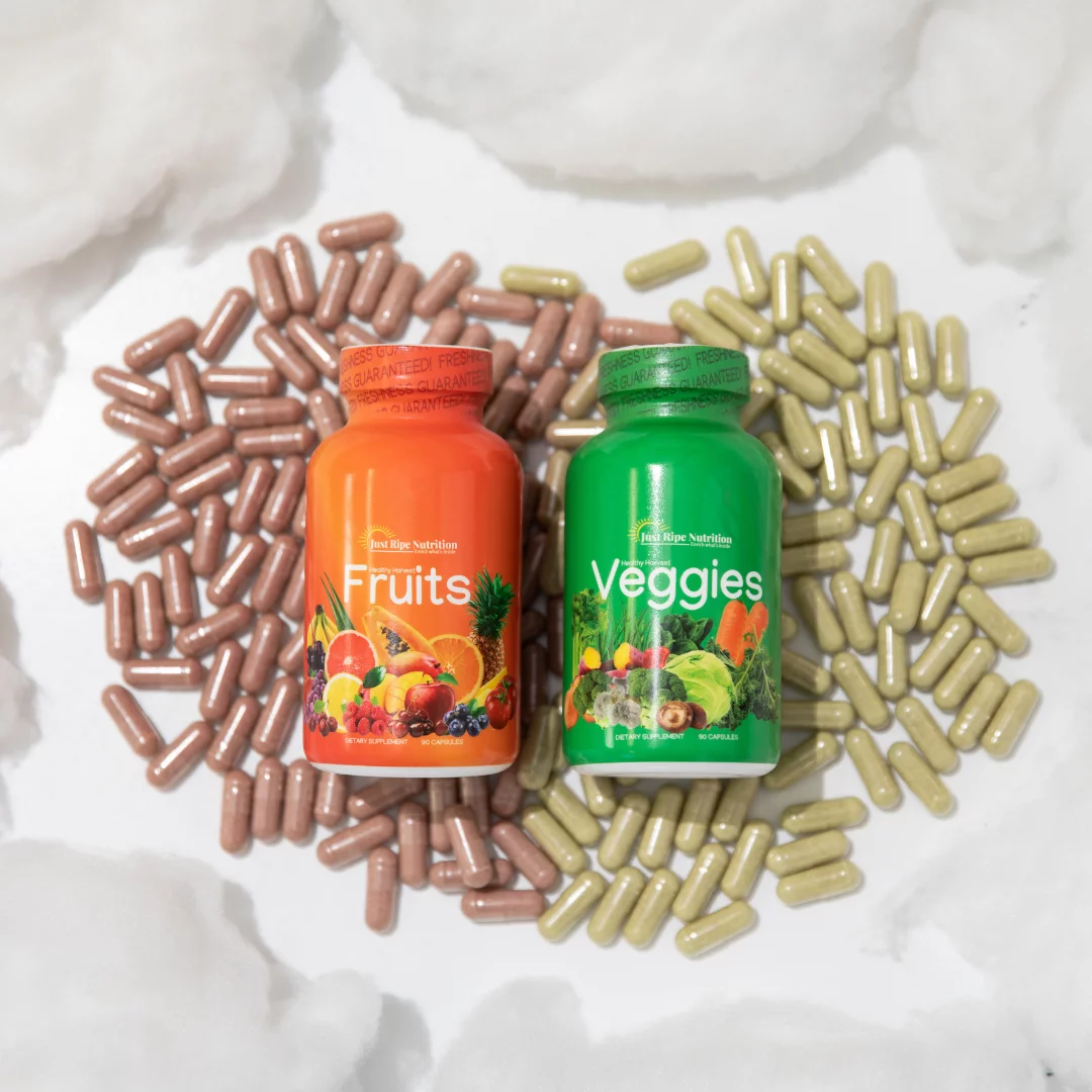 Fruits & Veggies 180 caps Supplement with Custom Box by Just Ripe Nutrition