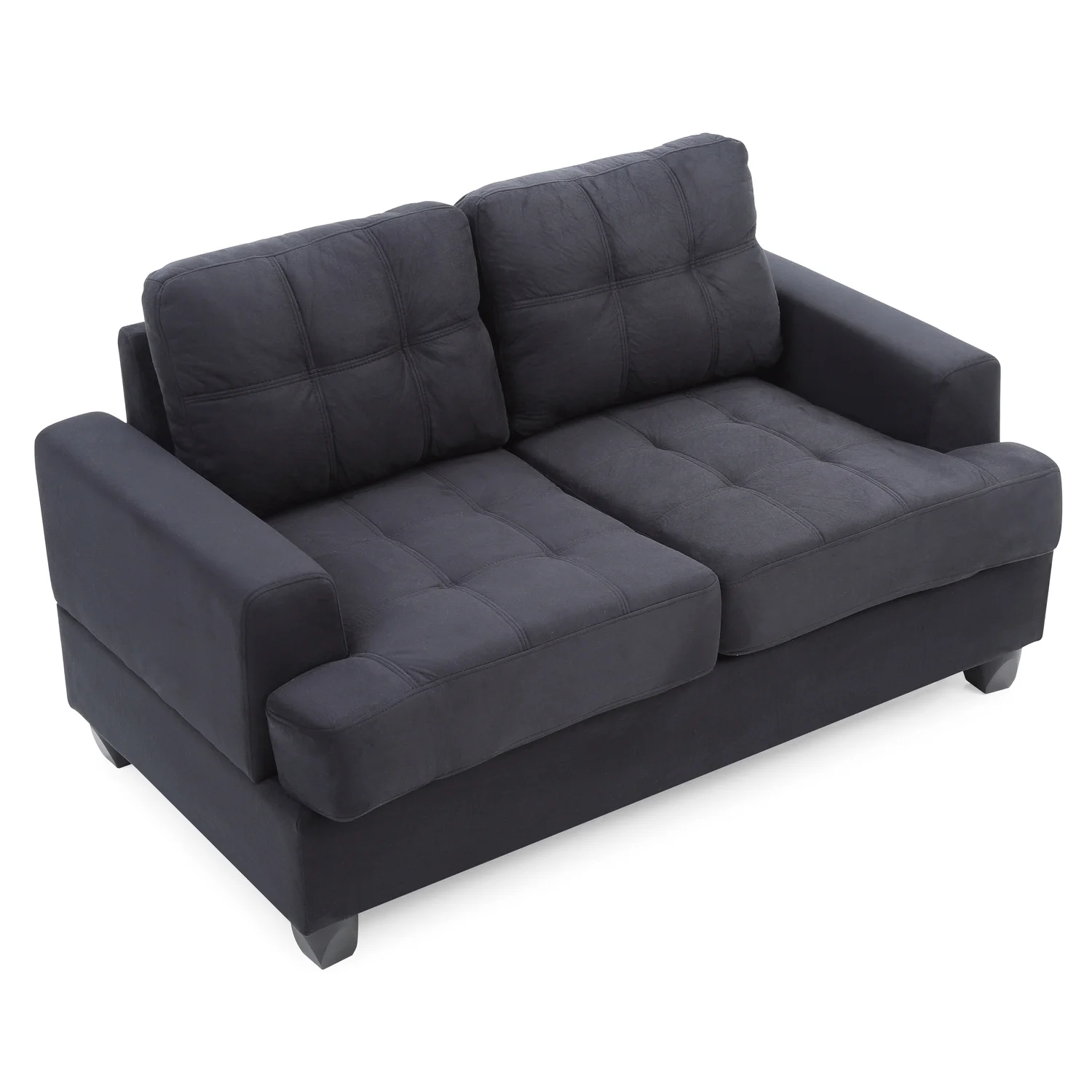 Homestock Sophisticated Simplicity G515A-L Loveseat , Black