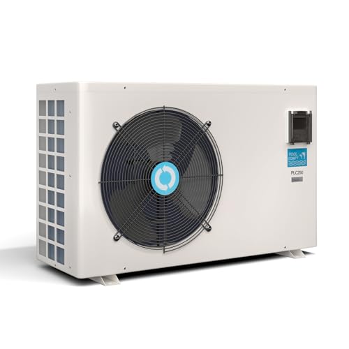 Swimming Pool Heat Pump, Pool Heater for In-Ground and Above Ground Pools, Max Output 37960BTU, Electric Heater Pump for Pools, Inverter Heating System, 208~230V/60Hz