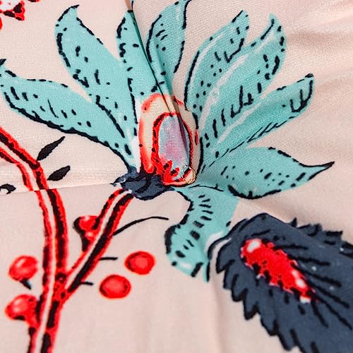 2-Pack Outdoor/Indoor Wicker Patio Seat Cushion Pad with Ties - Dining Chair Cushion, 17