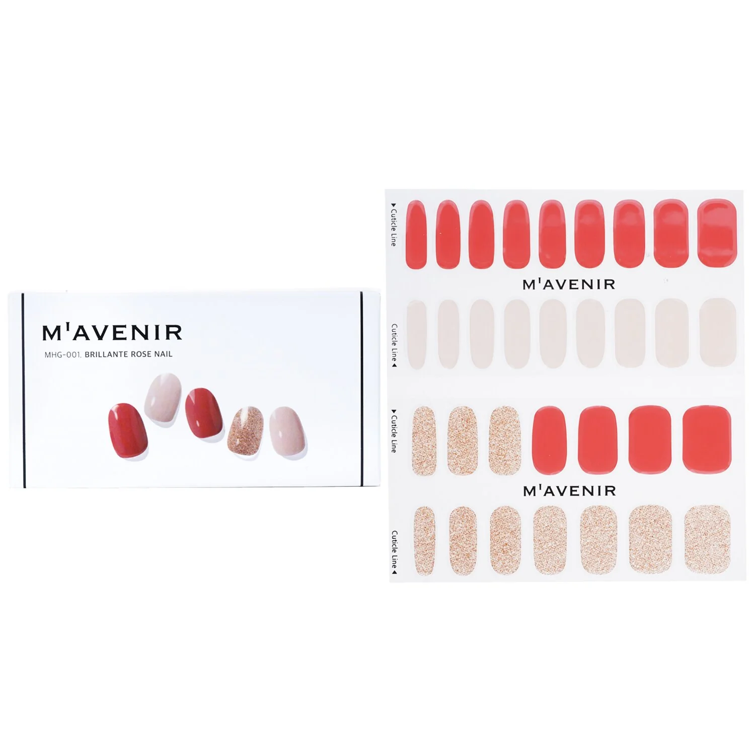 Mavenir Nail Sticker (Assorted Colour) - # Lollipops Nail  32pcs