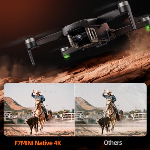 Bwine GPS Drone with Camera 4K UHD - F7MINI, Under 249g, 60-Min Flight Time, Auto Return, Follow Me, Waypoint Fly, Circle Fly, 5-Level Wind Resistance - Ideal for Adult Beginners