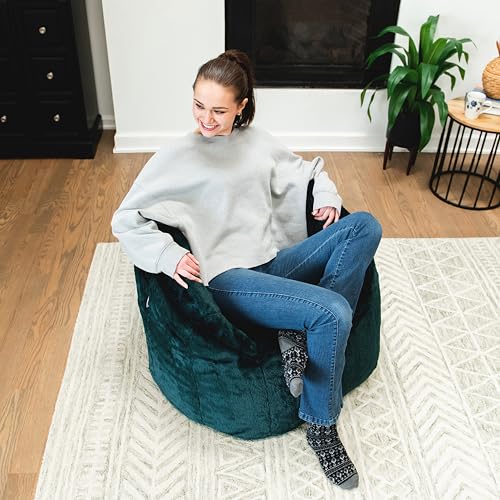 Big Joe Milano Lenox Denim Cobalt Beanbag Chair