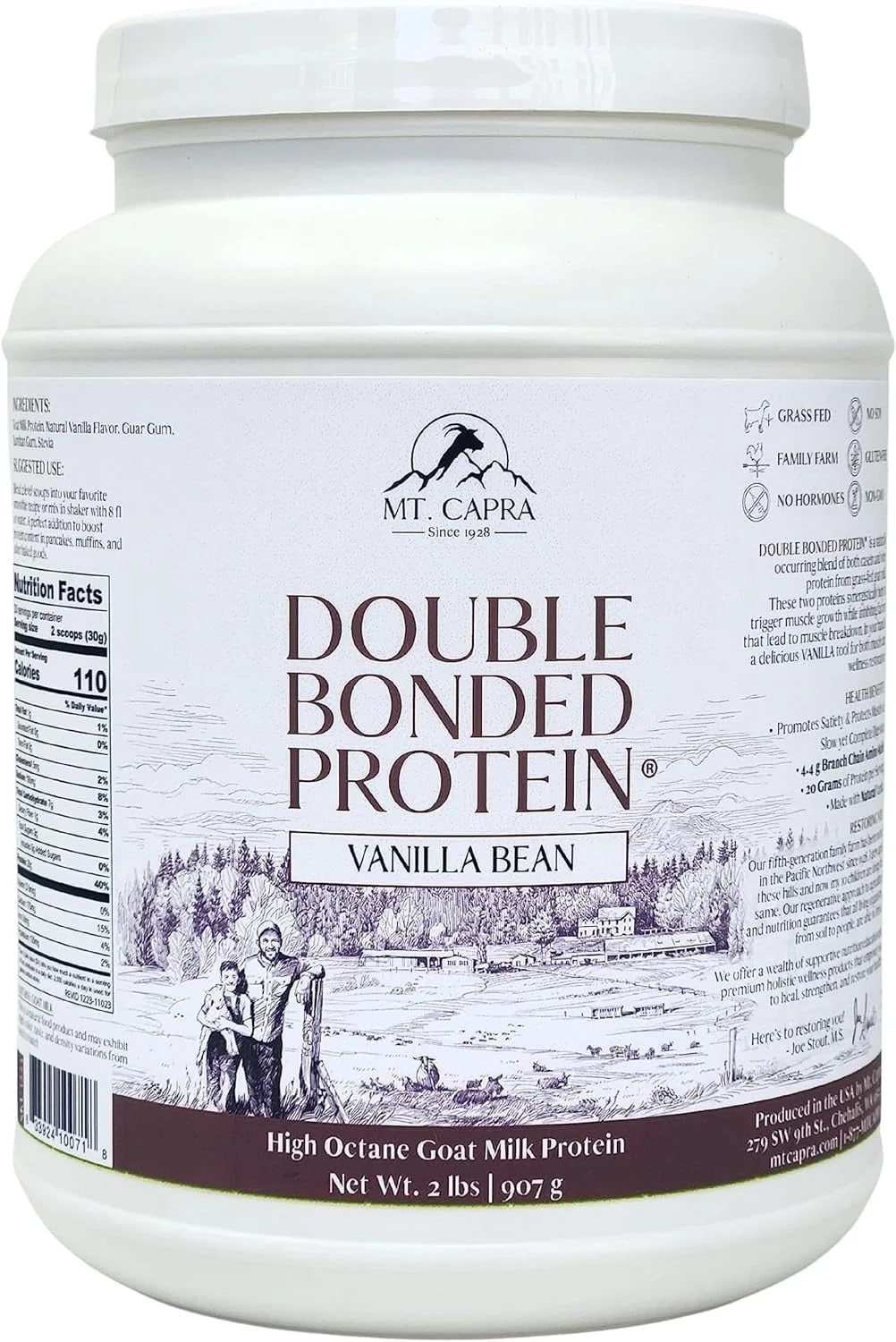 Mt. Capra Products Double Bonded Protein Vanilla Bean - 2 lbs